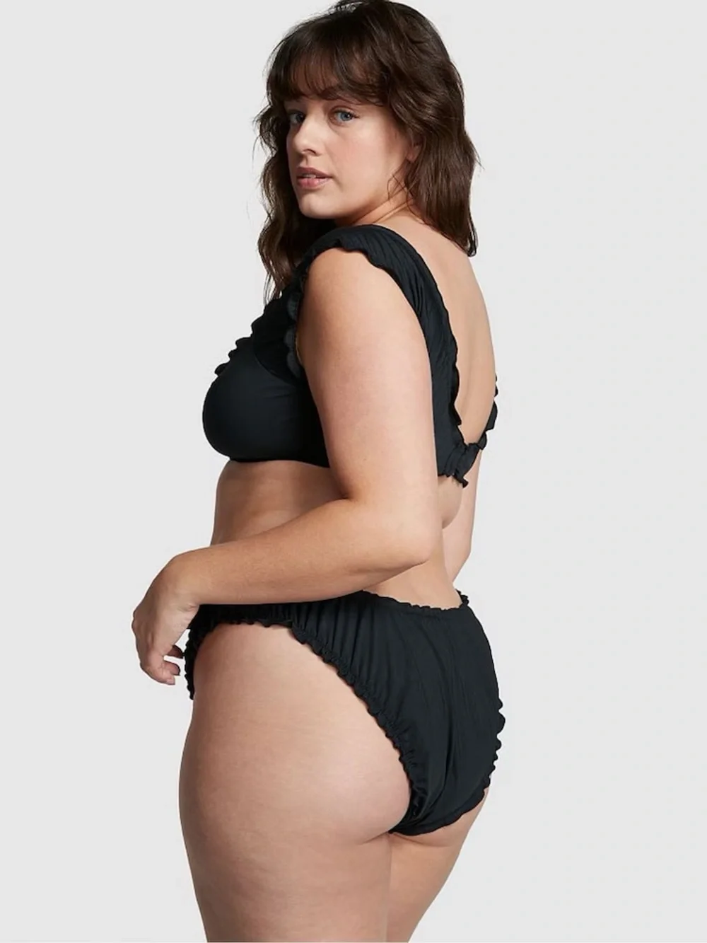 Pure Black Cheeky Frankies Bikinis Hudson Bikini Bottom